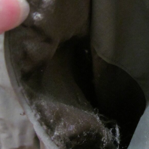 Dennis Basso Green Full Length Hooded Coat ~ Animal Print Lining ~ Size 1X - Picture 14 of 16